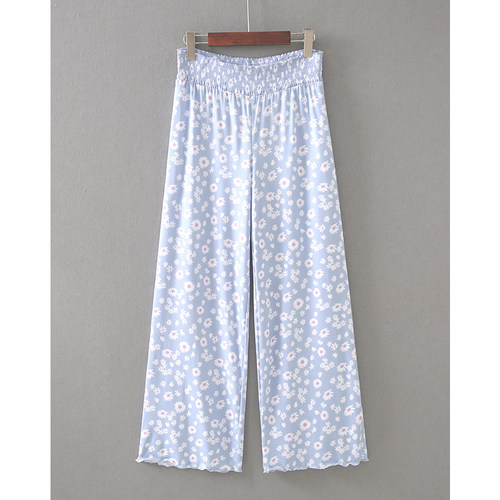 女春牛奶丝家居休闲加肥长睡裤