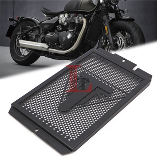 适用凯旋bobber水箱网改装不锈钢水箱护网摩托车散热器保护罩配件