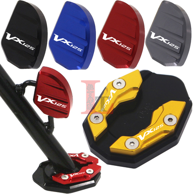 适用豪爵虎鲨VX125改装边撑加大座小脚侧撑加大垫侧踢辅助器配件