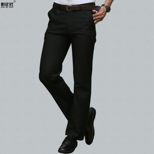 西裤 裤 男修身 职业上班西装 黑色 直筒宽松商务正装 职企会春秋冬厚款
