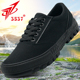 黑色解放鞋 夏季 男低帮训练鞋 防臭劳保鞋 工地耐磨劳动胶鞋 3537正品