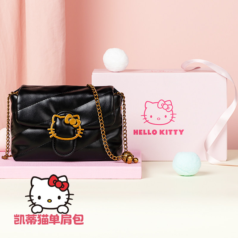 麦斯卡hellokitty小香风女款包包新款斜挎包小众高级感链条单肩包