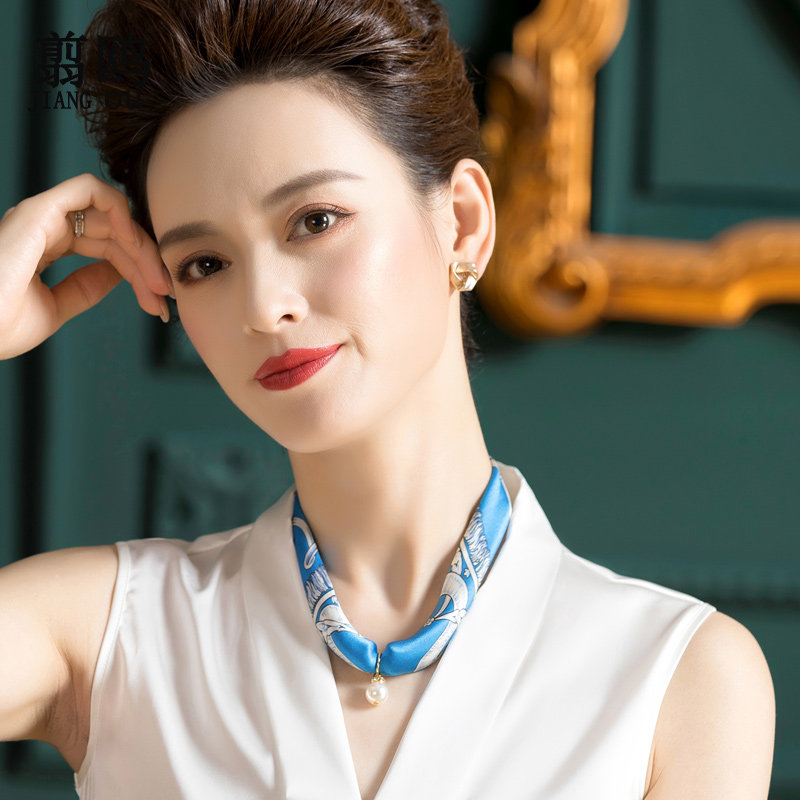 真丝小方巾女春夏季围脖遮疤领巾图片