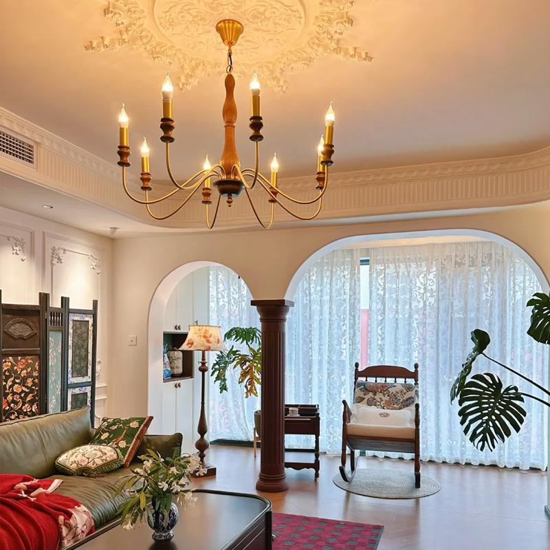 美式复古客厅吊灯卧室灯具