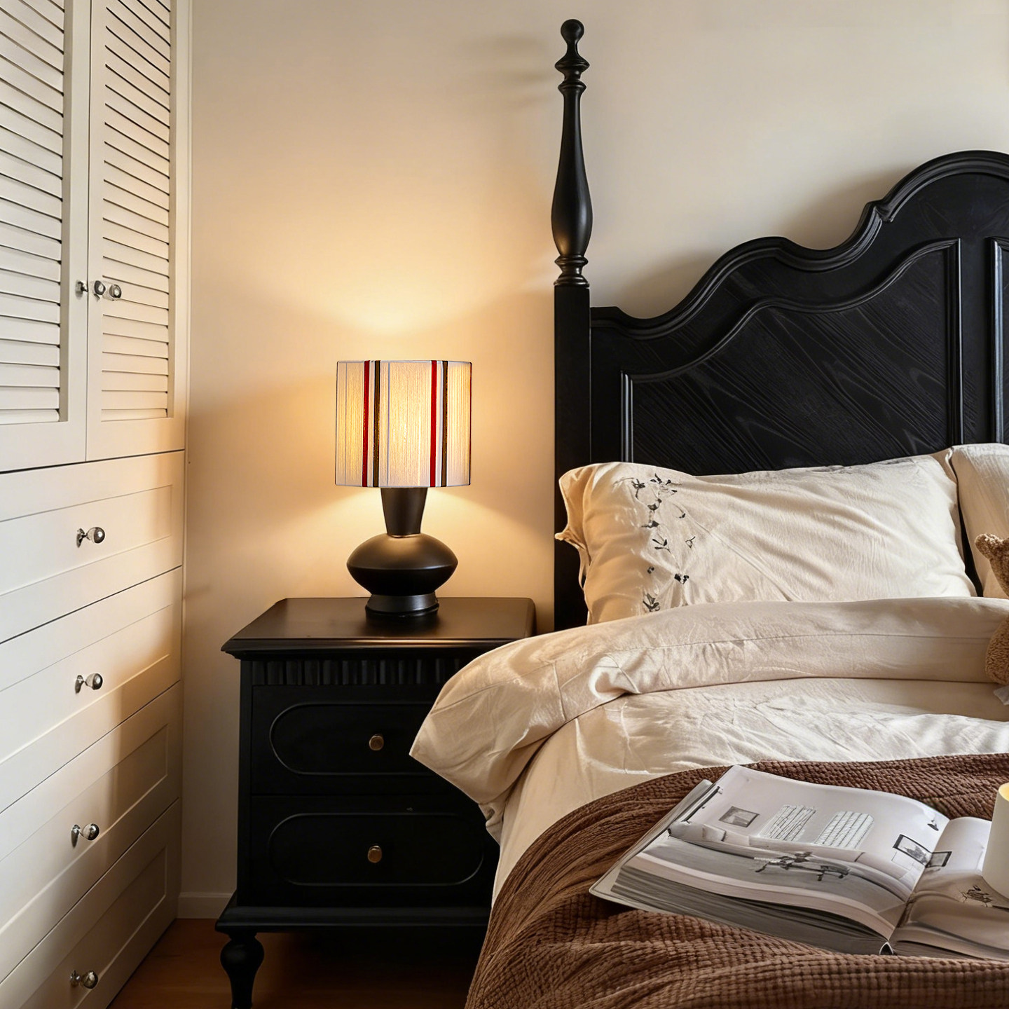 旭呈法式中古复古台灯卧室床头灯