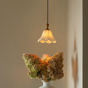 旭呈卧室床头小吊灯主卧房间高级感法式 复古玄关吊线灯 中古风美式