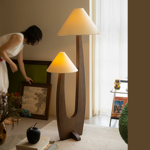 旭呈落地灯客厅沙发旁法式 复古高级感中古风卧室设计师落地氛围灯