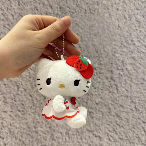 日本SHORPE钢琴兔联名樱桃kitty包包挂件毛绒公仔玩偶少女心礼物