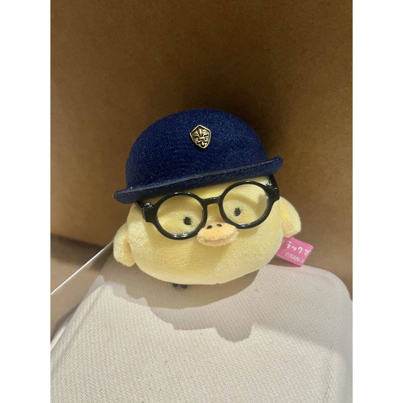 日本SHORPE可爱兔丸联名豆豆眼鼻孔鸡挂件毛绒公仔玩偶钥匙扣挂饰