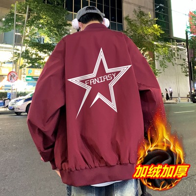 加大码棒球服外套男款春秋季2025