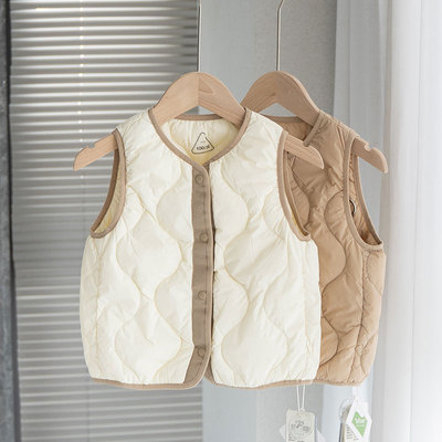 杜邦三防儿童羽绒马甲背心