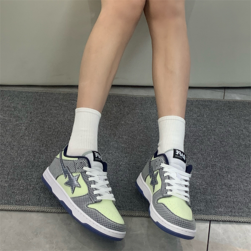 Bapesta Dunk Low 流星正品goose低帮板鞋夏季网面透气