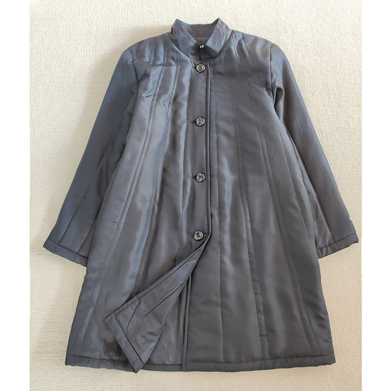 百搭棉服中长款冬季外套保暖真丝