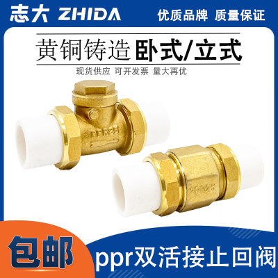 志大PPR止回阀全铜加厚