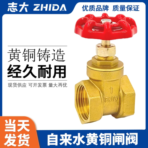 全铜内螺纹志大闸阀加厚