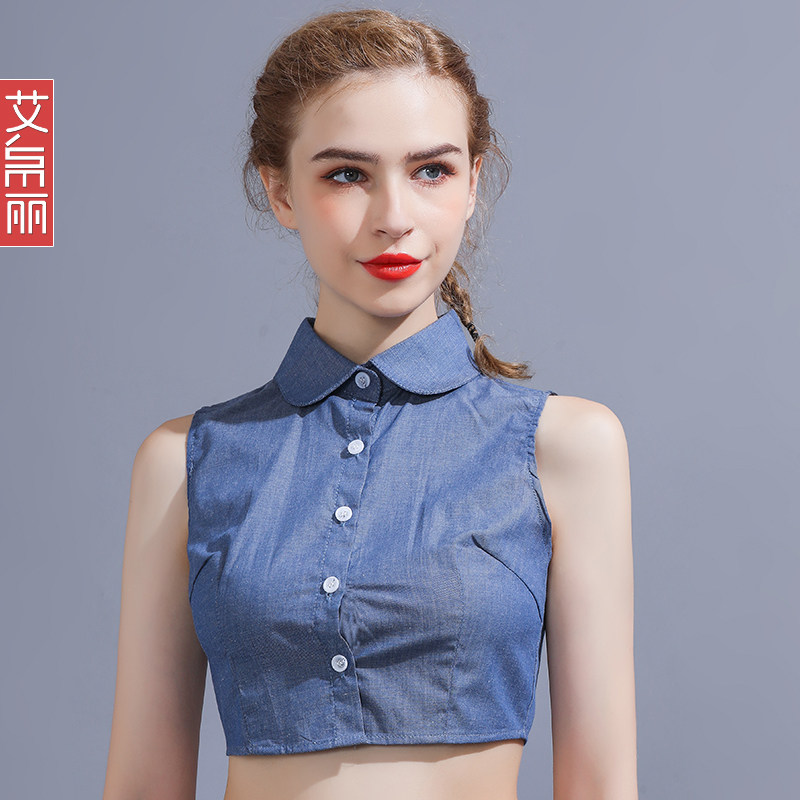 COTTON DENIM FAKE COLLAR VERSATILE FAKE COLLAR KOREAN WHITE SHIRT COLLAR AUTUMN AND WINTER SHIRT FAKE COLLAR DECORATIVE ACCESSORIES COLLAR