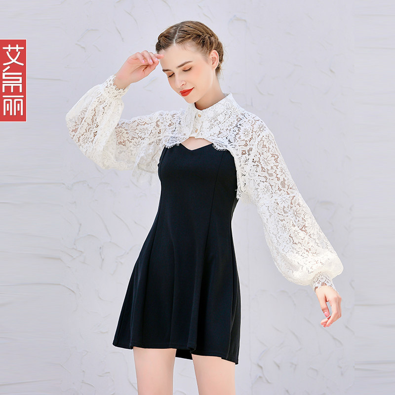 洋气长袖衣开衫女夏季外搭配超仙女小披肩薄款短款潮