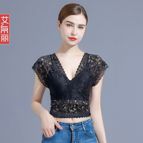 黑色防走光美背吊带背心女短款
