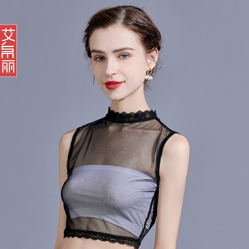 网纱抹胸女夏外穿黑色打底内衣短款内搭美背防走光裹胸小,女装/女士精品,背心吊带,淘宝优惠券,粉丝福利购,淘宝优惠卷