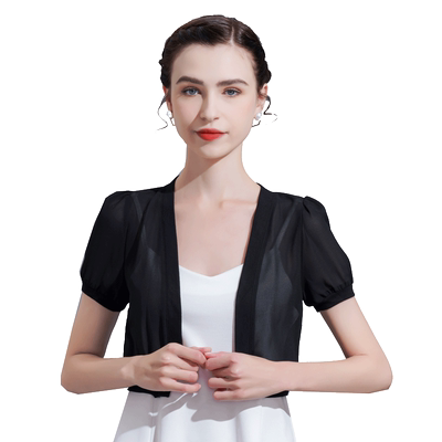 夏季小披肩雪纺大码短款