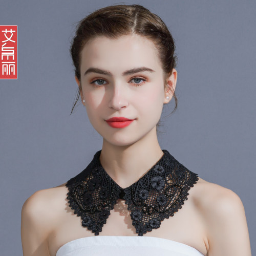 假领子百搭娃娃领蕾丝衣领毛衣