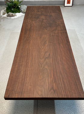 北美黑胡桃大板 独板 全方276*92*5餐桌办公桌书桌岛台
