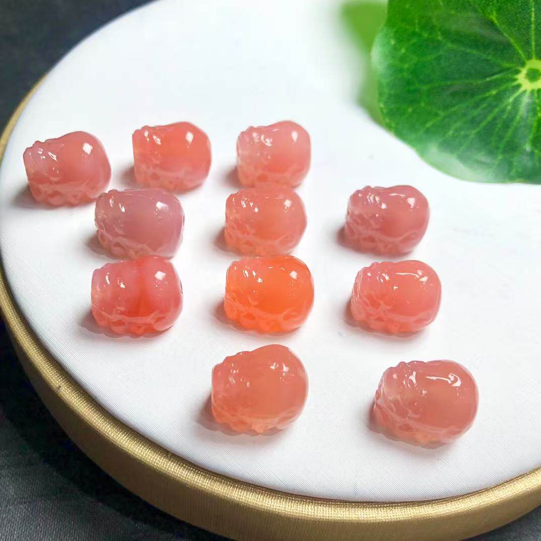 天然盐源玛瑙龙龟 约11毫米 头尾通孔 diy配饰简约百搭礼物
