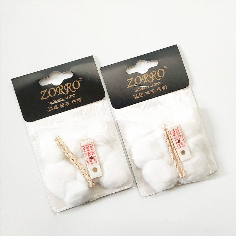 新款打棉花zippo苏洛zorro内胆专用脱脂吸油棉垫煤油火机棉芯配件图片