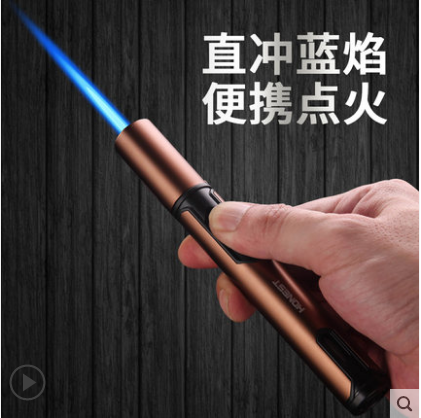 HONEST百诚新品防风直冲打火机雪茄专用喷枪防风直冲可携式打火机