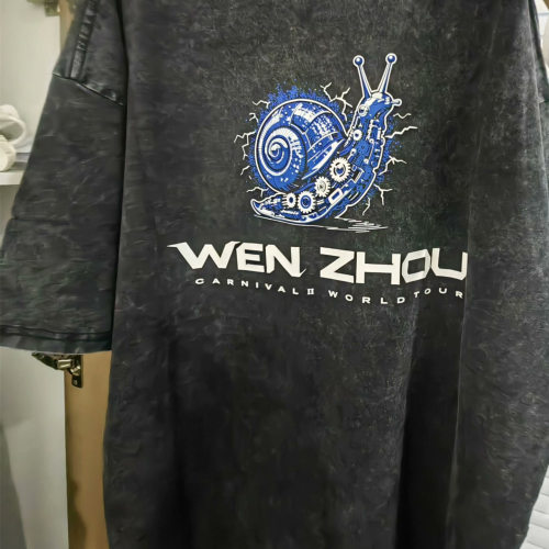 2026温州机械蜗牛工作服做旧TEE