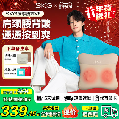 腰靠靠垫SKG腰部按摩器按摩仪