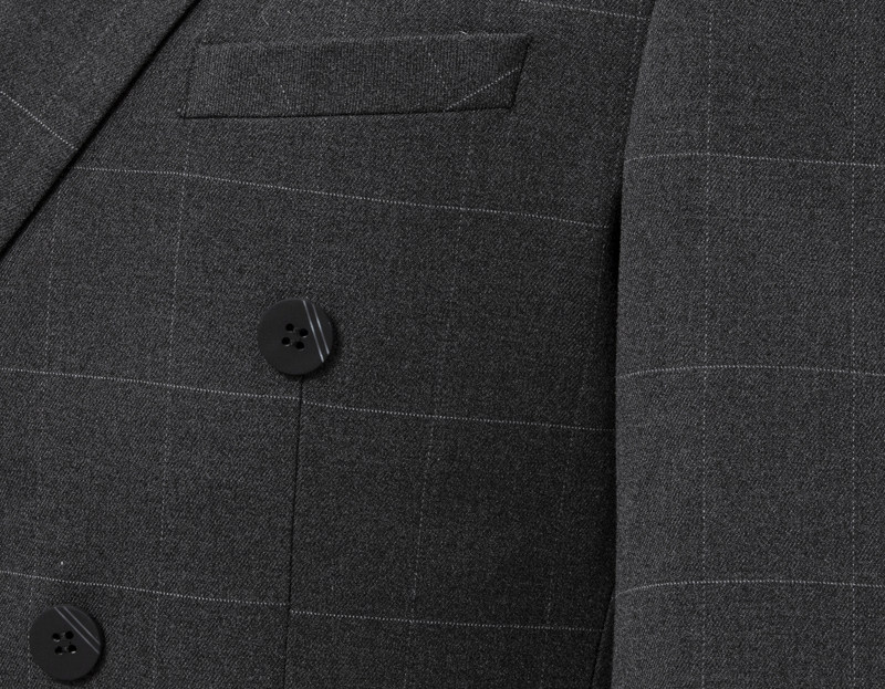 男士西服礼服西装修身两件套格子双排扣假模高清LJT865-P200,男装西服套装,星座1012