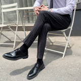 男士长裤绅士英伦条纹休闲裤韩版修身西裤1012-K809-P75，男装西裤，星座1012