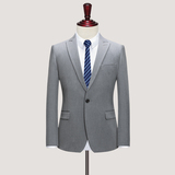 西装男套装修身帅气商务职业休闲礼服正装西服两件套【量大有差价，男装西服套装，星座1012