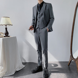 2025秋冬新款西装男套装修身西服商务新郎三件套1012-SJT817-P260，男装西服套装，星座1012