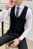 韩版修身西服马甲绅士休闲西装小坎肩发型师套装M805-P50，男装西服套装，星座1012
