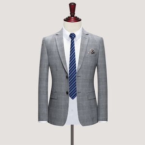 西装男套装两件套韩版修身礼服千鸟格高品质西服801LJT-P235,男装西服套装,星座1012