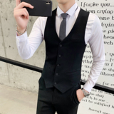 韩版修身西服马甲绅士休闲西装坎肩伴郎发型师套装1012-M805，男装背心/马甲，星座1012