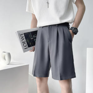 夏季直筒西装短裤帅气 宽松五分裤轻熟直筒休闲裤子咖啡K119-P65，男装牛仔裤，星座1012