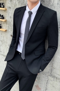 英伦修身西装男套装新郎结婚礼服商务职业正常西服两件套803-P230图片
