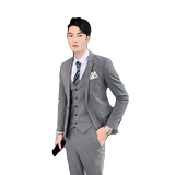 秋冬新款商务休闲西服套装男三件套帅气正装SJT823-P280，男装西服套装，星座1012