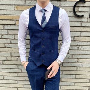 男士马甲新郎结婚西服职业韩版修身马夹伴郎团礼服 1012-M811-P60图片
