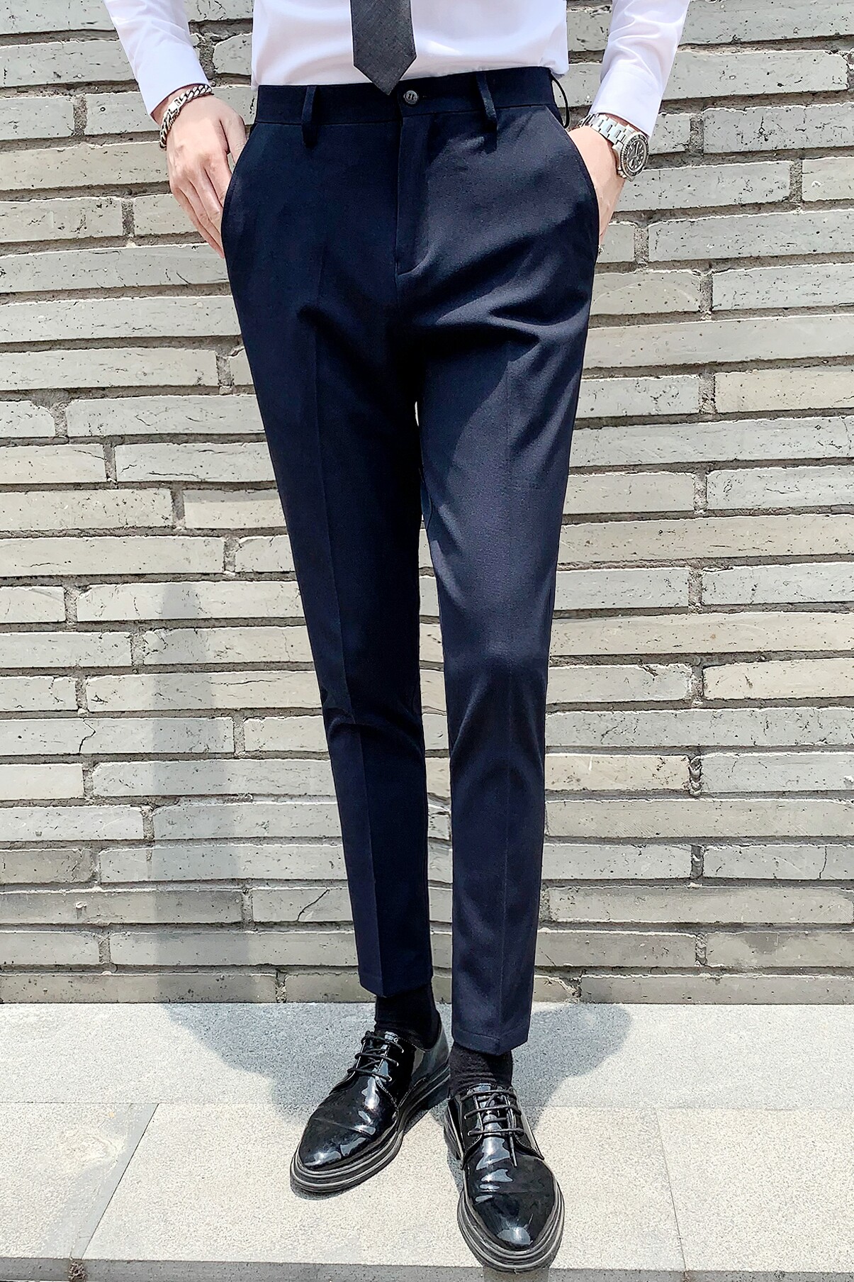 秋冬舒适西装裤男士修身小脚休闲长裤潮流K803-P75,男装西服套装,星座1012