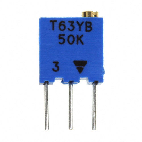 T63YB503KT20【TRIMMER 50K OHM 0.25W PC PIN TOP】
