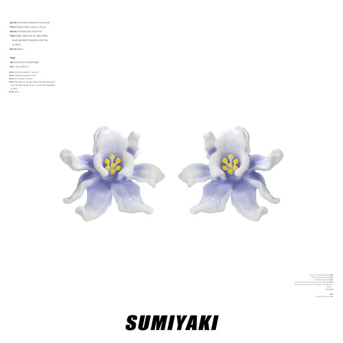 SUMIYAKI Coconut Girl 丨紫色鸢尾花耳环礼物 强推!情侣闺蜜礼物