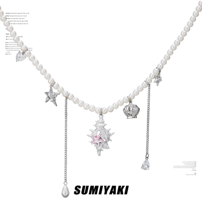 SUMIYAKI海洋派对海螺珍珠项链