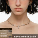 SUMIYAKI 安卡系列满钻十字架项链轻奢锁骨链