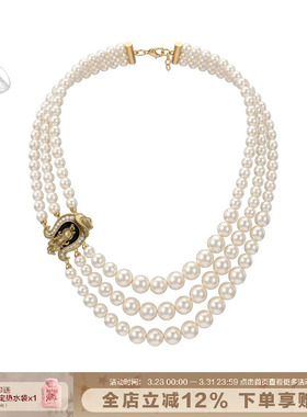 SUMIYAKI马年复古珍珠项链