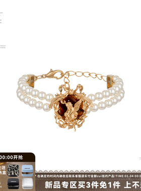 SUMIYAKI琥珀天使双层珍珠手链