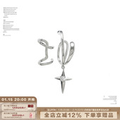 SUMIYAKI浮游星号耳夹女无耳洞神器小众中性风个性 设计感耳骨夹